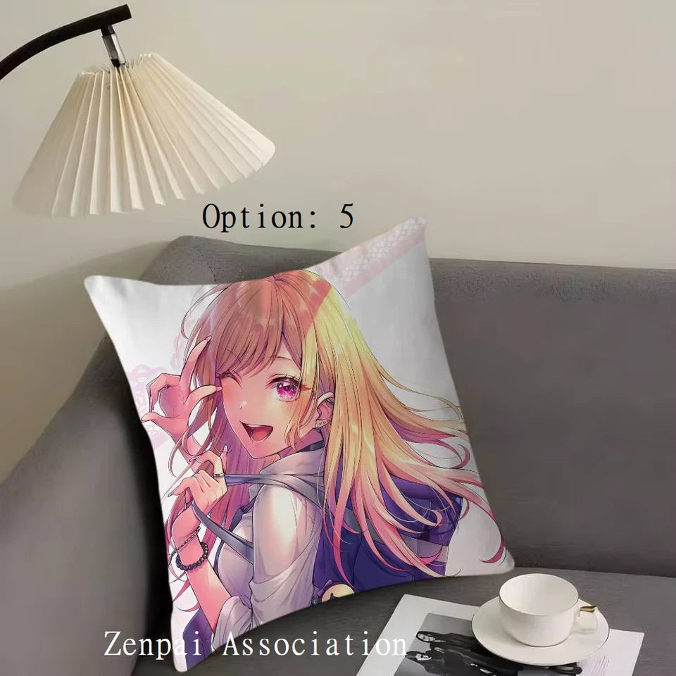 Marin My Dress-Up Anime Kawaii Soft Pillow Cushion Cover 1.5 x 1.5 ft