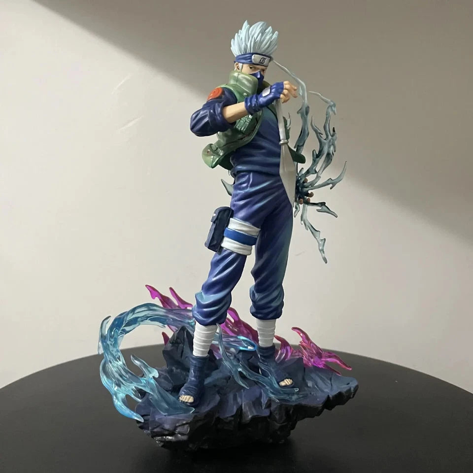 Kakashi Hatake Chidori Naruto Shippuden Anime Figure Model Statue PVC 9" [Boxed]