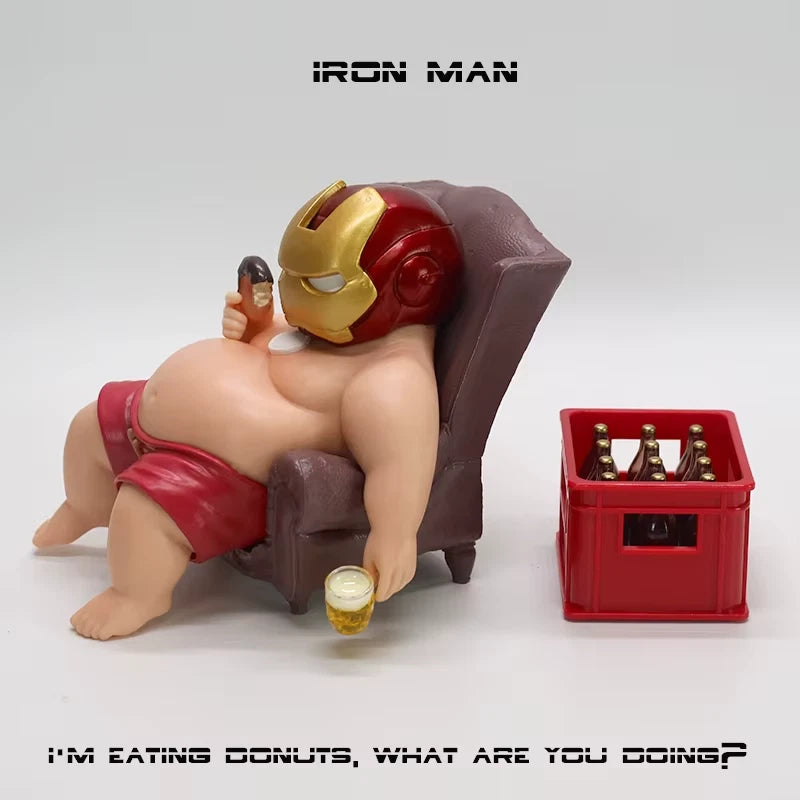 Chubby Iron Man Mark 45 Marvel Parody Funny Action Figure PVC 4.7 in [No Box]