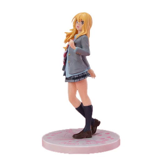 Kaori Miyazono Student Uniform Your Lie in April Cute Anime Figure PVC 7" [Boxed]
