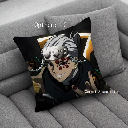 Tengen Uzui Hashira Demon Slayer Anime Soft Pillow Cushion Cover 2 x 2 ft