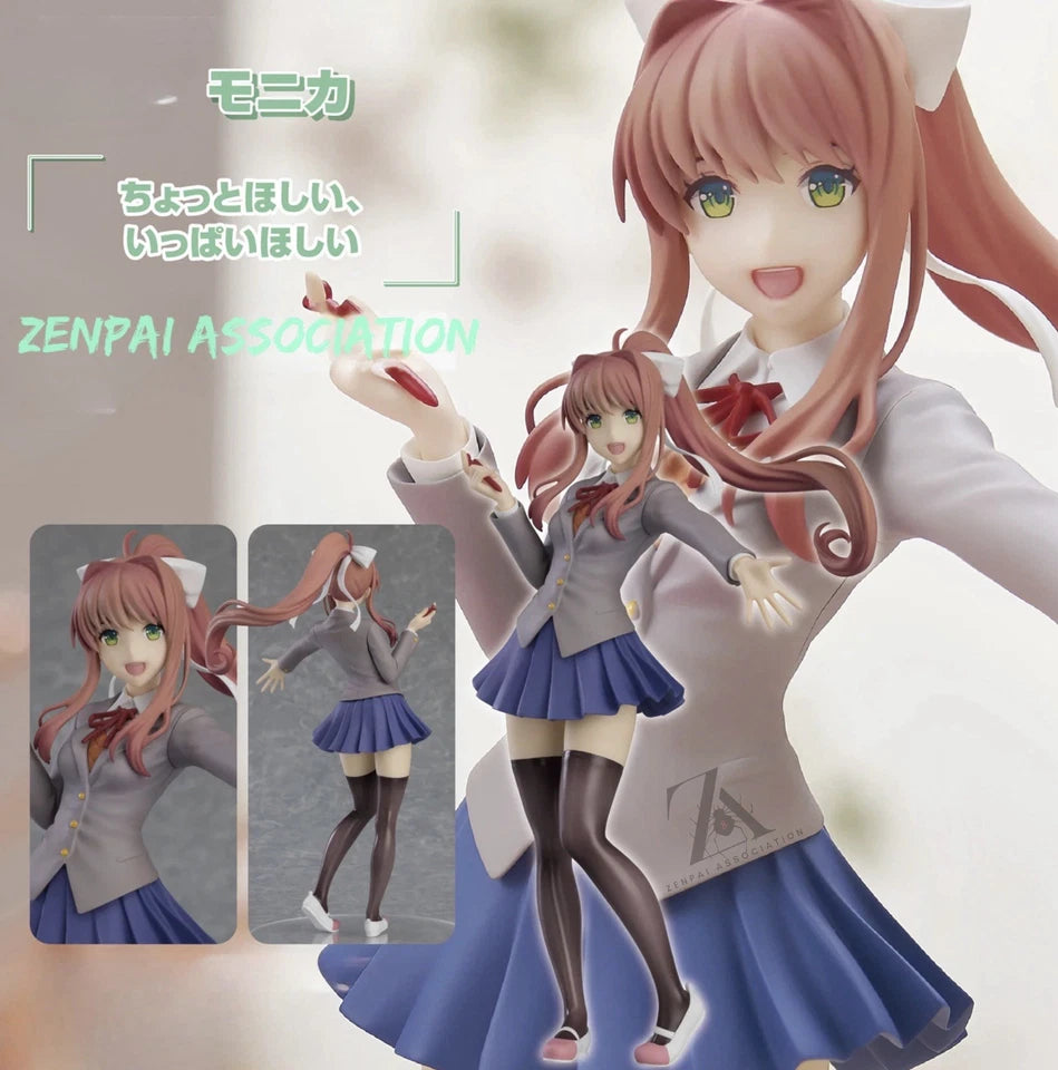 Monika Doki Doki Literature Club! Kawaii Popular Anime Figure PVC 7" [Boxed]