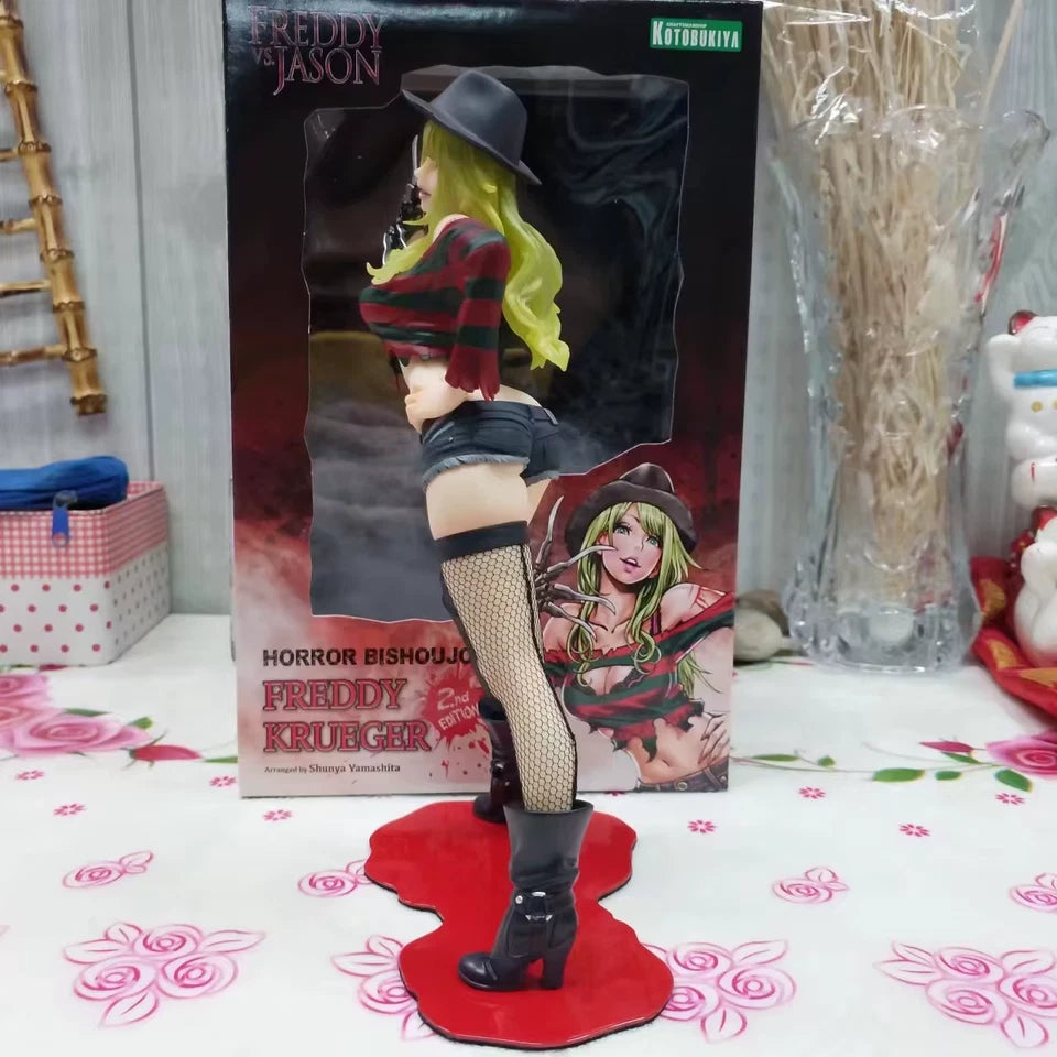 Female Freddy Krueger Collectible Scary Parody Horror Figure PVC 7" [Boxed] *Adult Collectible*
