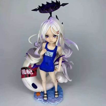 Sorasaki Hina Swimsuit Blue Archive RPG Kawaii Petite Figure PVC 8.3" [Boxed]