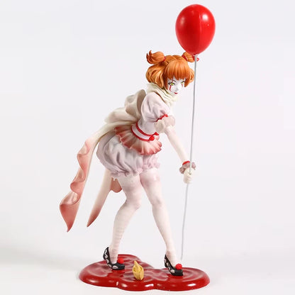 Female Pennywise The Clown Collectible Scary Parody Horror Figure PVC 7" [Boxed]