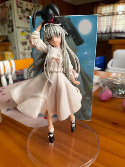 Sora Kasugano White Dress Yosuga no Sora Kawaii Anime Figure Model Statue PVC 8" [Boxed]