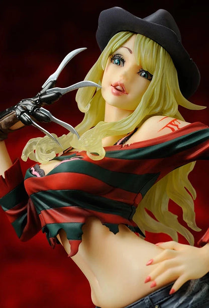 Female Freddy Krueger Collectible Scary Parody Horror Figure PVC 7" [Boxed] *Adult Collectible*