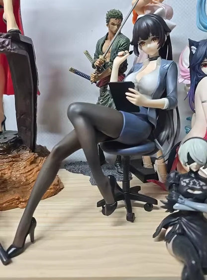 Takao Office Outfit Azur Lane RPG Top-Rated Anime Figure PVC 6.6" [Boxed]