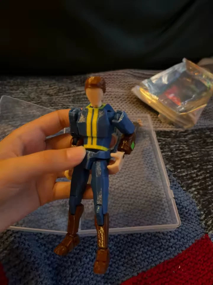 Nate Blue Jumpsuit Fallout RPG Adjustable Gaming Action Figure PVC 5.5" [No Box]