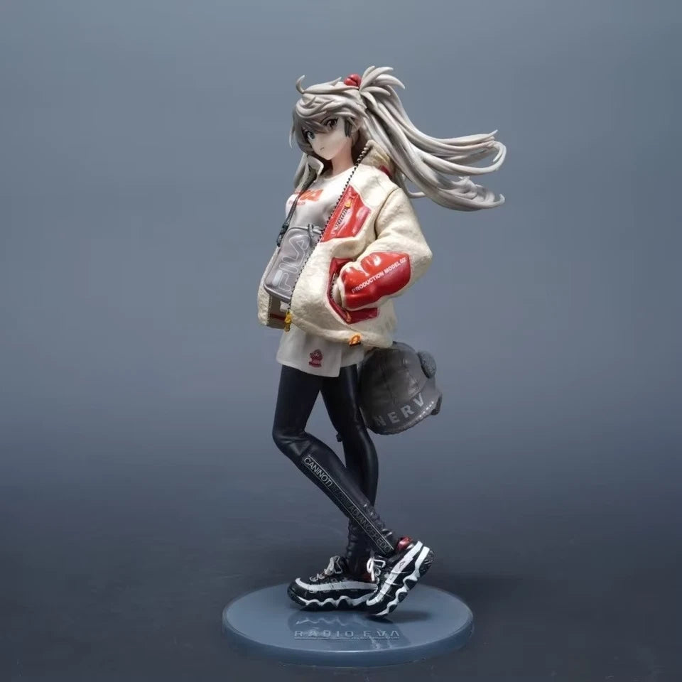 Asuka Sohryu Radio Eva Neon Genesis Evangelion Anime Figure Model PVC 9" [No Box]