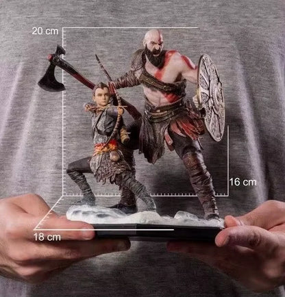 Kratos & Atreus God of War RPG Adjustable Action Figure PVC 7.8" [Boxed]