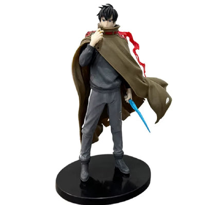Sung Jin-woo Casual Cloak Solo Leveling Anime Figure Model Statue PVC 7" [Boxed]