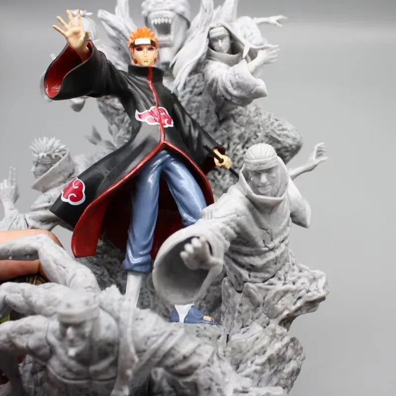 Pain Akatsuki Demonic Statue Naruto Collectible Fine-Detailed Anime Figure PVC 9" [Boxed]