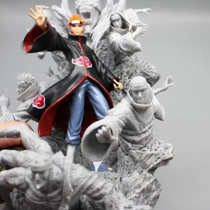 Pain Akatsuki Demonic Statue Naruto Collectible Fine-Detailed Anime Figure PVC 9" [Boxed]
