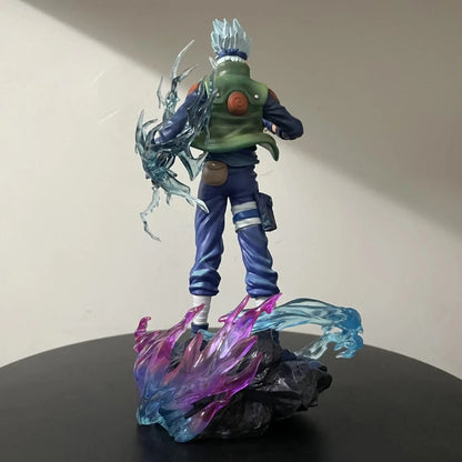 Kakashi Hatake Chidori Naruto Shippuden Anime Figure Model Statue PVC 9" [Boxed]