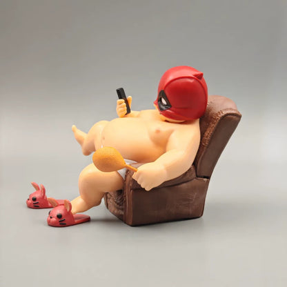 Chubby Deadpool Marvel Collectible Parody Funny Action Figure PVC 4.5" [No Box]