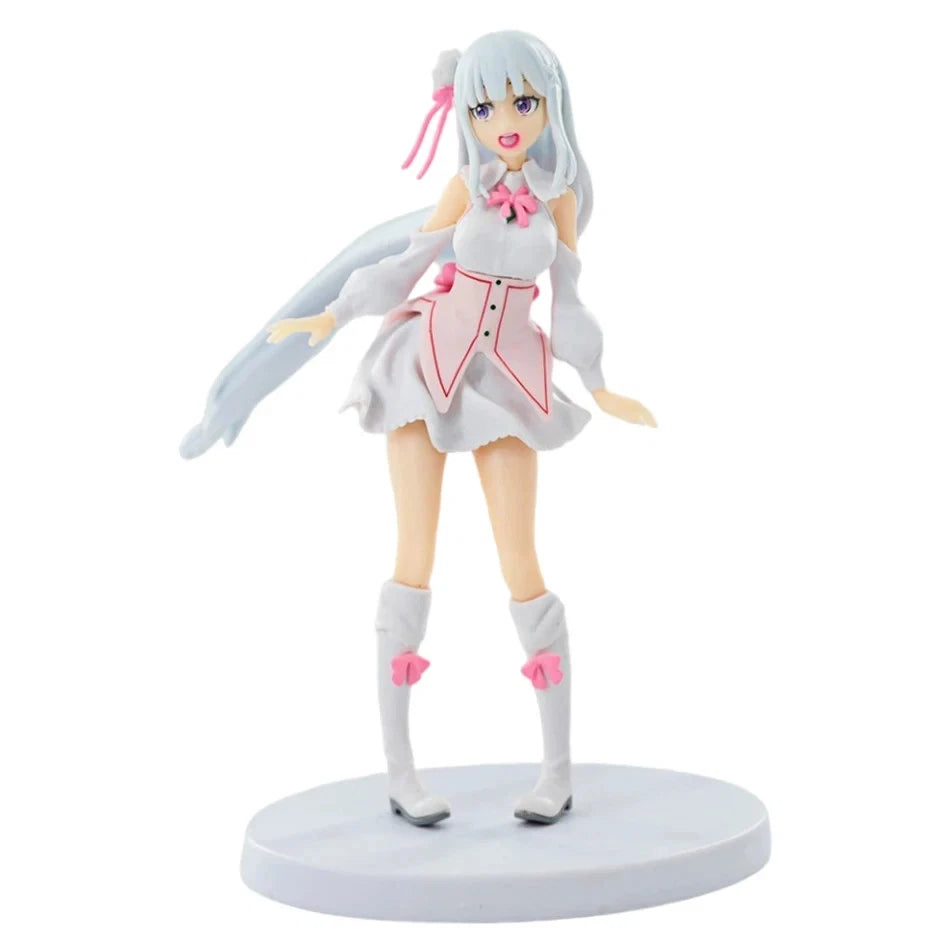Emilia Memory Snow Ver. Re:Zero Kawaii Anime Figure Model Statue PVC 6" [Boxed]