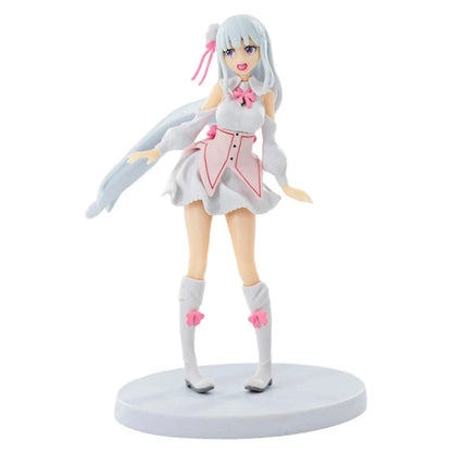 Emilia Memory Snow Ver. Re:Zero Kawaii Anime Figure Model Statue PVC 6" [Boxed]