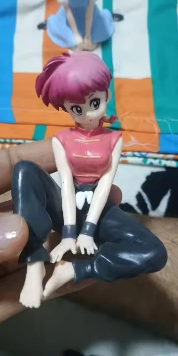 Saotome Girl-Type Sitting Ranma ½ Collectible Anime Figure Model PVC 4" [Boxed]