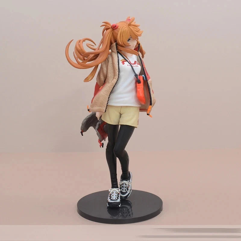 Asuka Sohryu Radio Eva Neon Genesis Evangelion Anime Figure Model PVC 9" [No Box]