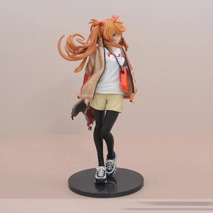 Asuka Sohryu Radio Eva Neon Genesis Evangelion Anime Figure Model PVC 9" [No Box]