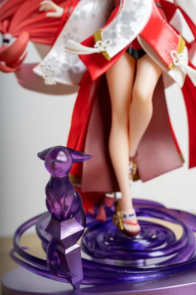 Yae Miko Cheongsam Katsune Genshin Impact RPG Kawaii Figure PVC 8.8" [Boxed]