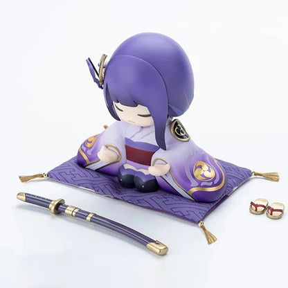 Raiden Shogun Kimono Genshin Impact RPG Kawaii Chibi Figurine PVC 3.9" [No Box]