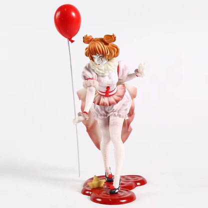 Female Pennywise The Clown Collectible Scary Parody Horror Figure PVC 7" [Boxed]