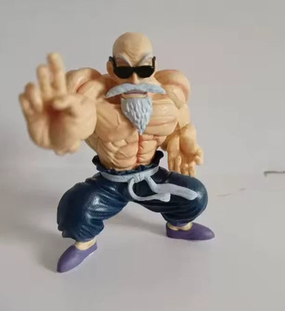 Master Roshi Buff Dragon Ball Z Classic Anime Figure Model Statue PVC 4" [No Box]