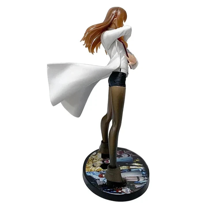 Kurisu Makise Lab Coat Steins;Gate Anime Figure Model Statue PVC 7.5" [Boxed]
