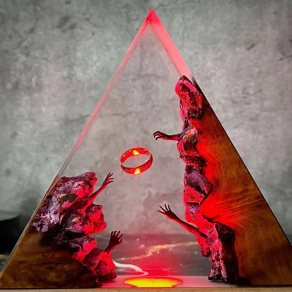 The One Ring The Lord of the Rings Desktop Night Light Lamp Resin