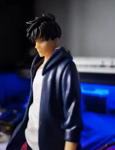 Sung Jin-woo Dual Daggers Solo Leveling Anime Figure Model Statue PVC 8" [Boxed]