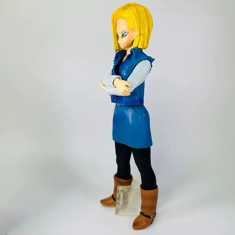 Android 18 & Android 17 Dragon Ball Z Anime Figure Model Statue PVC 9" [Boxed]