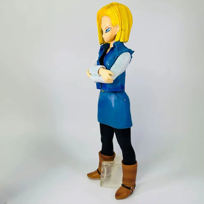Android 18 & Android 17 Dragon Ball Z Anime Figure Model Statue PVC 9" [Boxed]