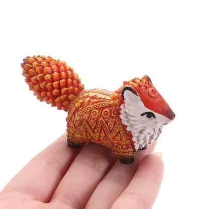 Amatsu Fox Chaste☆Chase! Ornament Home Decor Cute Statue Resin PVC 1.5" [No Box]
