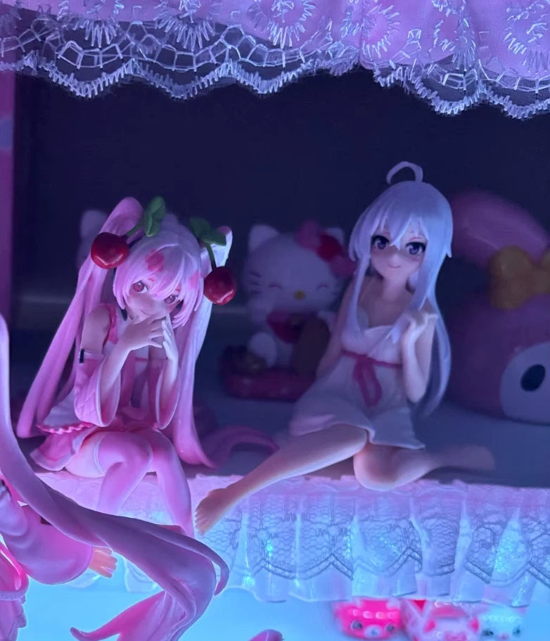Elaina Pajamas Wandering Witch Anime Adorable Kawaii Desktop Figure 3.5" [No Box]