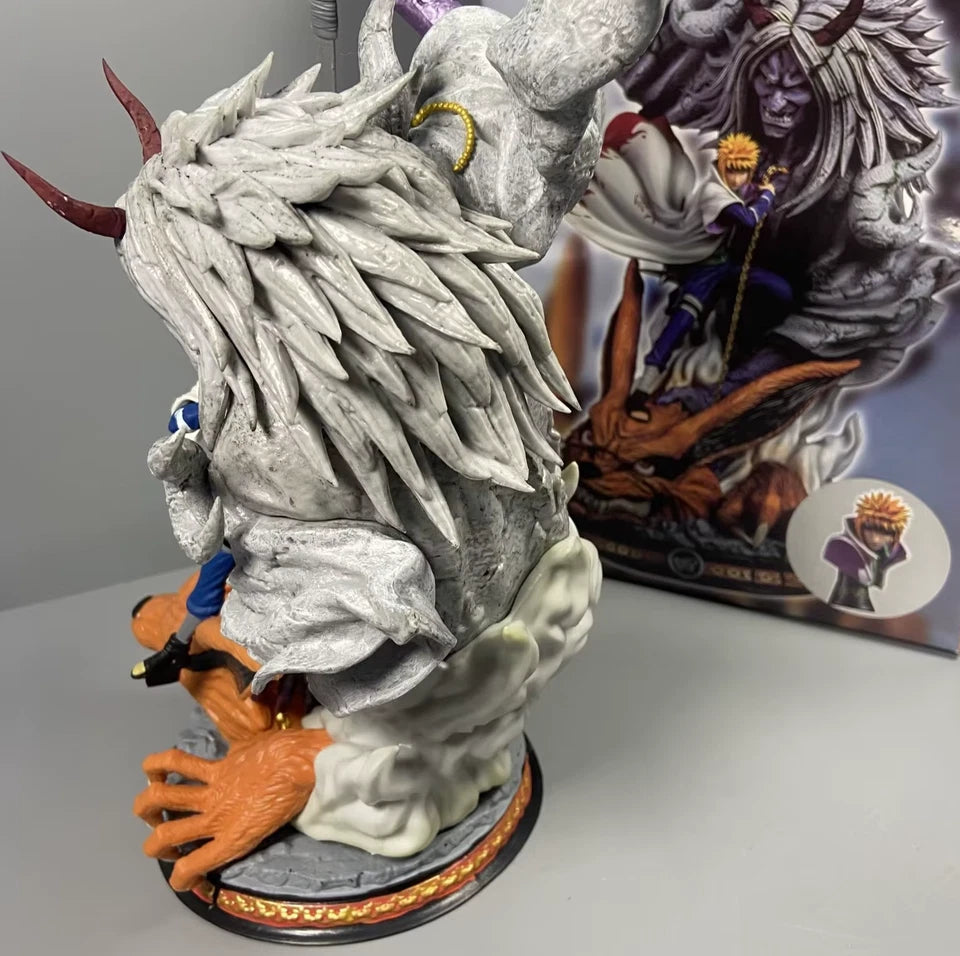Minato Namikaze Reaper Death Seal Kurama Anime Figure Model Statue 11" [Boxed]
