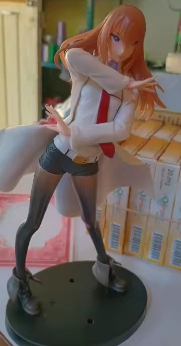 Kurisu Makise Lab Coat Steins;Gate Anime Figure Model Statue PVC 7.5" [Boxed]