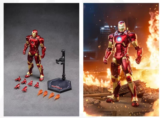 Iron Man Mark 9 Marvel Adjustable Action Figure PVC 7" [Boxed] *No Glow*