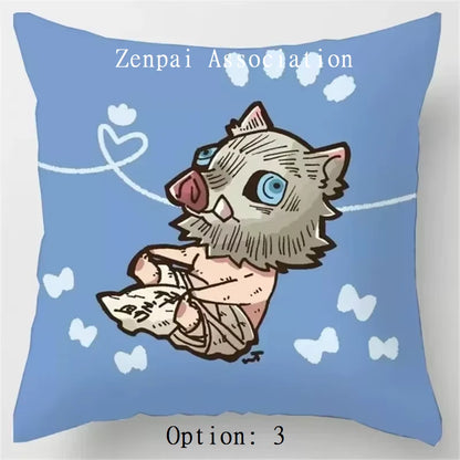 Hashira Corps Demon Slayer Anime Soft Pillow Cushion Cover 2 x 2 ft