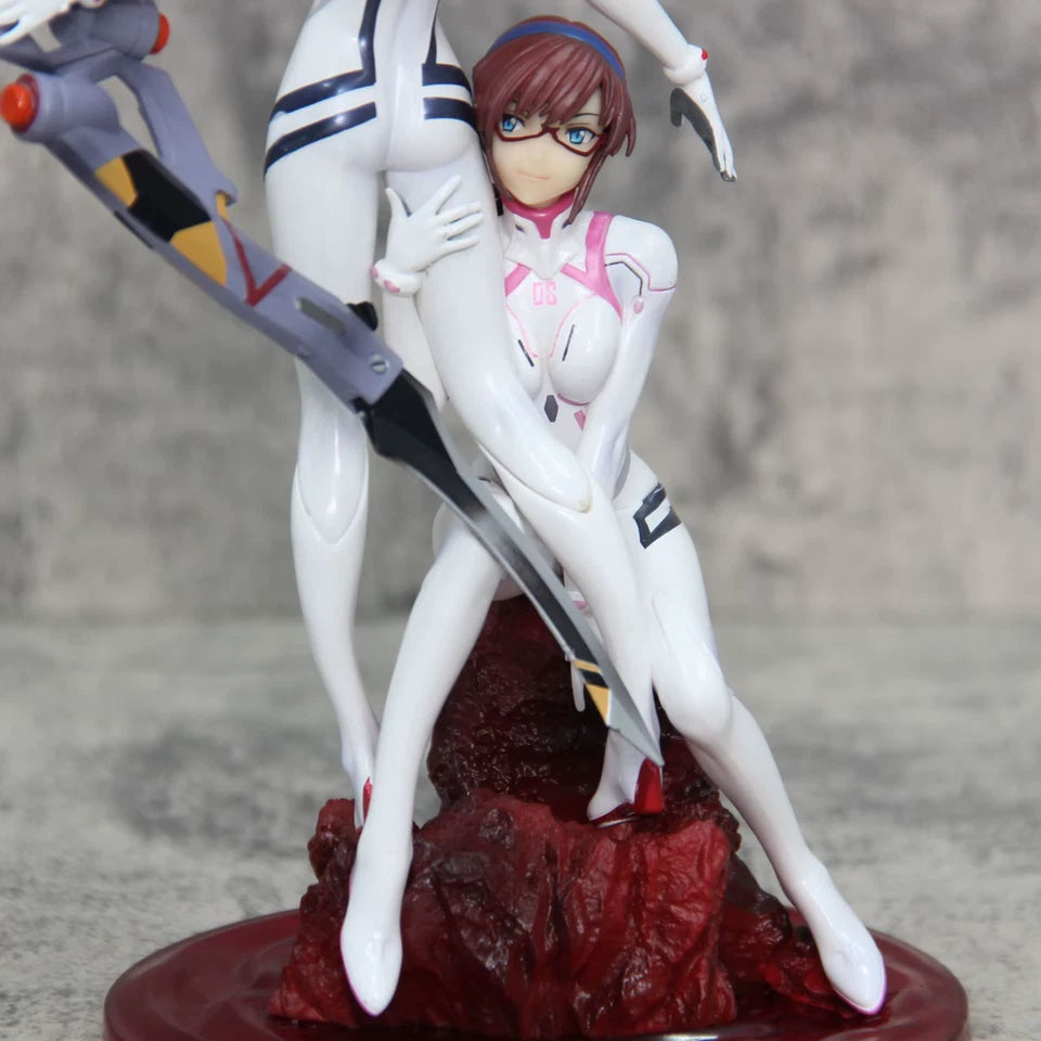 Asuka Soryu & Mari Makinami Neon Genesis Evangelion Anime Figure PVC 10.5" [Boxed]