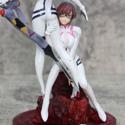 Asuka Soryu & Mari Makinami Neon Genesis Evangelion Anime Figure PVC 10.5" [Boxed]