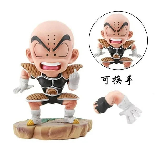 Krillin Namek Saga Armor Dragon Ball Z Collectible Anime Figure PVC 6" [No Box]