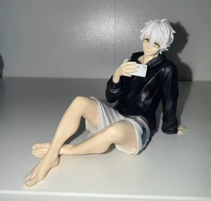 Nagi Seishiro Hoodie Blue Lock Desktop Anime Figure Model Statue PVC 3" [Boxed]