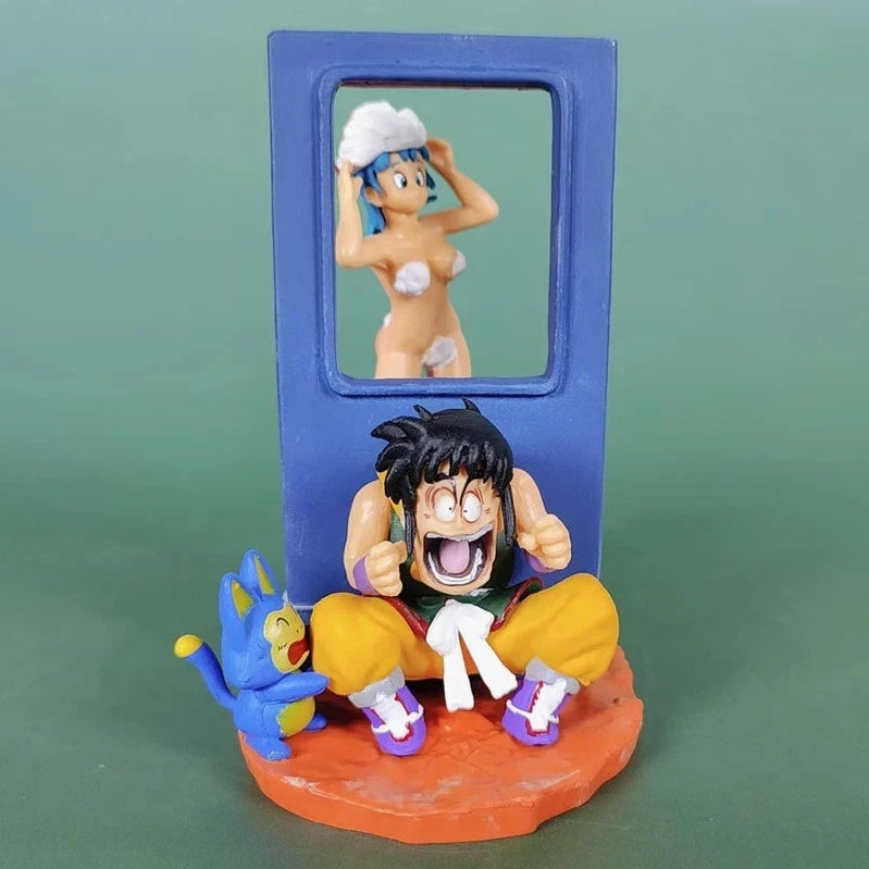 Bulma & Yamcha Dragon Ball Z Funny Anime Figure Model Statue PVC 4" [Adult Collectible]