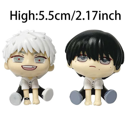 Hikaru & Yoshiki The Summer Hikaru Died Anime Chibi Figurines PVC 2" [No Box]