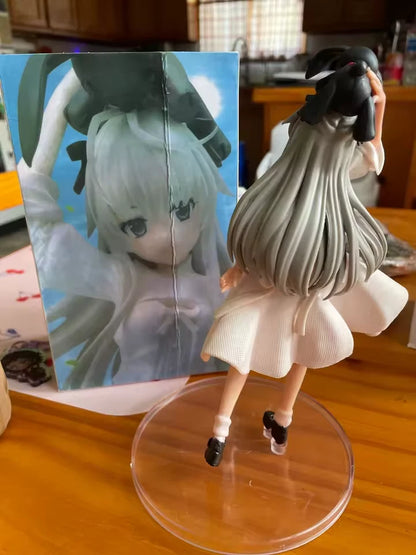 Sora Kasugano White Dress Yosuga no Sora Kawaii Anime Figure Model Statue PVC 8" [Boxed]