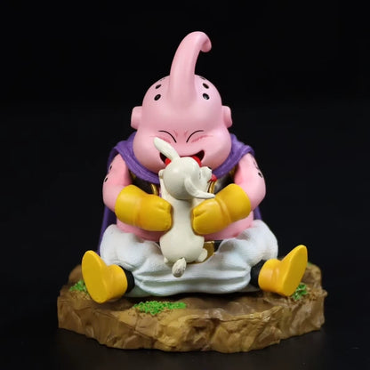 Majin Buu Sitting Kawaii Dragon Ball Z Cute Anime Figure Model PVC 3.3" [No Box]