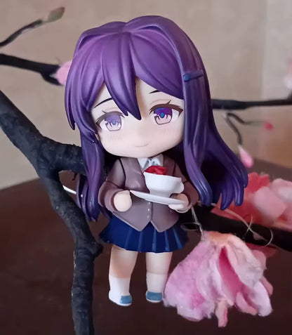 Yuri Doki Doki Literature Club! Adjustable Kawaii Anime Figure PVC 4" [Boxed]