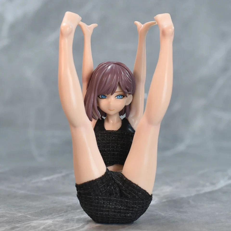 Sayaka Yoga Pose Mitasarete Mezameru Asa ni Manga Cast Off Figure PVC 5" [No Box] *Adult Collectible*
